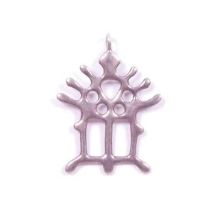 Colgante Noruego Vintage Juhls Santo Modernista Virgen María Símbolo 830 Plata - Imagen 1 de 8