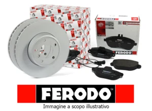 KIT DISCHI + PASTIGLIE FRENO FERODO FIAT PANDA 141 DAL 1986 AL 2003 4X2 E 4X4 - Foto 1 di 2