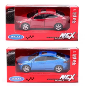 Welly 1/36 Scale Hyundai Elantra Diecast Car Model Toy Pull Back Vehicles - Picture 1 of 21