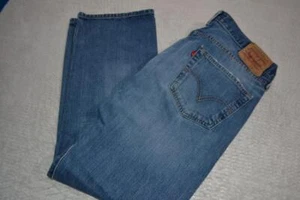 42091-a Levis 501XX Jeans Button Fly Blue Cotton Size 36 X 30 Adult Mens - Picture 1 of 9