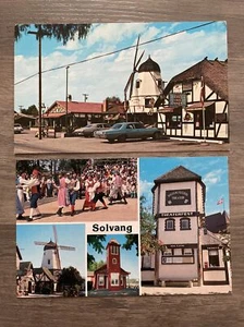 Solvang California Vintage Postcard Lot Little Denmark USA - Picture 1 of 2