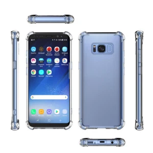 For Samsung Galaxy S8 /S8+ Shockproof Thin Clear Silicone TPU Gel Case Cover - Picture 1 of 12