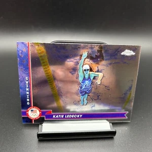2024 Topps Chrome USA Olympics #101  Katie Ledecky USA Swimming - Picture 1 of 2