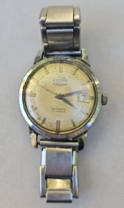 Vintage Enicar Ultrasonic Men's Automatic Wristwatch Swiss Steel & Chrome Runs - Picture 1 of 15