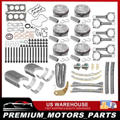 G6DH Engine Rebuild Overhaul Kit for 11-16 Hyundai Santa Fe Kia Sorento 3.3L V6 - Image 1 of 4