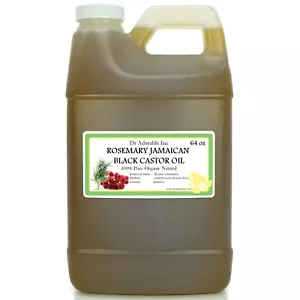 Rosemary Jamaican Black Castor Oil 100% Pure Natural Organic Healthy Hair Care - Picture 1 of 10