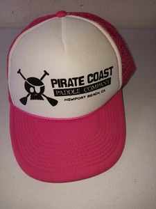 New Pirate Coast Paddle Company Pink Snapback Hat Cap Newport Beach - Picture 1 of 6