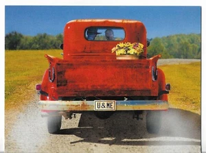 NEW LEANIN' TREE Anniversary Card approx 5.5x7" You and Me for Spouse Old Truck - Picture 1 of 3