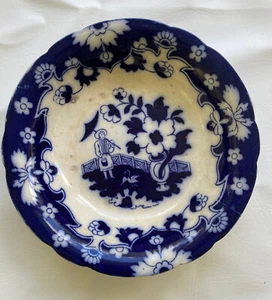 Royal Stafordshire Pottery Pekin Burslem, Eng. Flow Cobalt Blue 9-3/4" Bowl - Picture 1 of 7