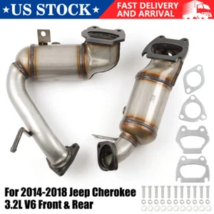 Catalytic Converter Pair For 14-18 Jeep Cherokee 3.2L V6 & 15-17 Chrysler 3.6L - Picture 1 of 12