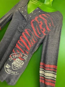 T-Shirt NHL Detroit Red Wings CCM L/S beheidet grau Damen Medium - Bild 1 von 6