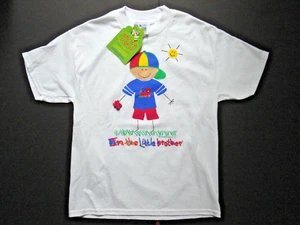 NEW I'M THE LITTLE BROTHER TEE BOYS M 8 RELAXED FIT SHORT SLEEVE SHIRT 2 AVAIL  - Picture 1 of 2