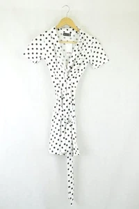 Pretty Little Thing Black And White Polka Dot Dress 6 by Reluv Clothing - Picture 1 of 2