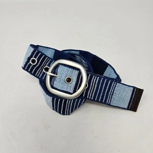 EDDIE BAUER BLAUTÖNE STOFF & LEDER GÜRTEL BRAUN LEDER DAMEN MEDIUM BOHO - Bild 1 von 12