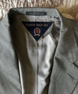 Tommy Hilfiger Blazer Hombre 46R Pata de Gallo 3 Botones Abrigo Deportivo Chaqueta - Imagen 1 de 15