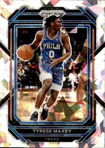 2021-22 Panini Prizm - Tyrese Maxey #21 Cracked Ice Prizm - Picture 1 of 2