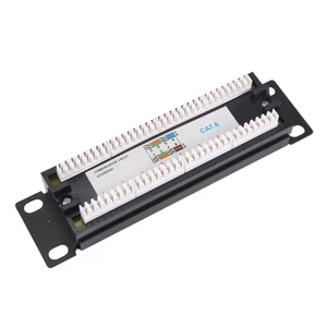 CAT6 8 Ports Patch Panel Rack Réseau 6.89 1U Montage en Rack avec RJ45-Bu1379 - Photo 1/6