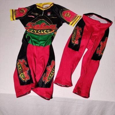 Voler Team Salsa Cycles Racing Team Jersey Baberos y Pantalones Conjunto MIUSA - Imperfecto Foto 1 de 4