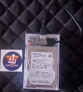Batocera 38 500GB Toshiba External Hard Drive USB Plug Included - Picture 1 of 1