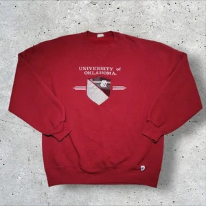 Vintage Russell Oklahoma University Sweatshirt Herren XL 90s NCAA College Crewneck - Bild 1 von 9
