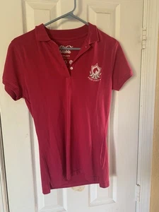 Star Stable Polo Shirt Pink XS Child Size Chest 32 Inches Tapered - Picture 1 of 4