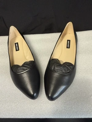 Mujer Talla 6 W Nine West Mujer Speakup Punta Punta Sin Cordones Ballet Plano Negro Foto 1 de 4