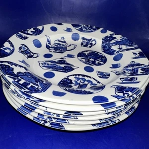 6 BURGESS & LEIGH STOKE-ON-TRENT BILD GROSSBRITANNIEN 7,25" FLACHE PLATTEN - Bild 1 von 9