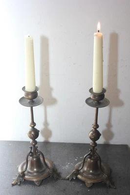 PAIRE DE BOUGEOIRS NAPOLEON III - Photo 1/4