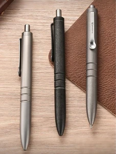 EDC Titanium Ballpoint Pen Signature Writing Pocket Pen Business Office Gift New - Picture 1 of 12