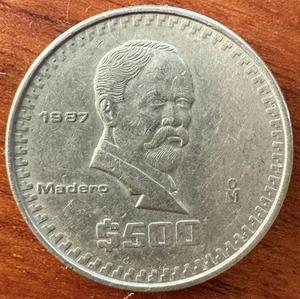 México 500 Pesos KM#592 1986-1992 Varias Fechas Circuladas - Imagen 1 de 2