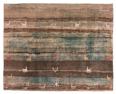 3'7" x 4'7" Traditional Vintage Hand Knotted Oriental Carpet Wool Area Rug - Image 1 of 4