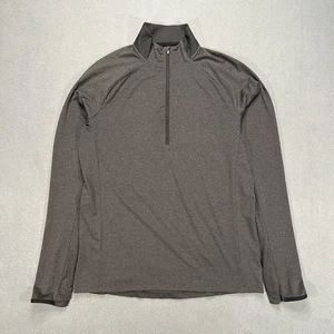 Rei Co-op Pullover 1/4 Zip Men M Gray Lightweight Running Mock Neck Activewear - Picture 1 of 6