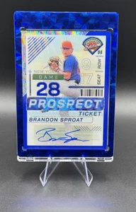 2024 Panini Prospect Edition • Brandon Sproat /75 Blue Prospect Ticket Auto 🔥 - Bild 1 von 3