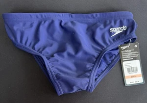 Speedo PowerFLEX Eco Youth 28 Swim Briefs Boys NEW WITH TAGS Blue - Picture 1 of 2