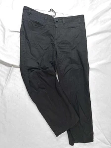 Pantaloni donna taglia 4 Gap neri chino casual cropped cuciture interne 23" gamba dritta - Foto 1 di 5