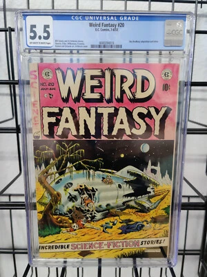 WEIRD FANTASY #20 (1953) - CGC GRADE 5.5 - GOLDEN AGE SCI-FI - AL FELDSTEIN! - Image 1 of 3