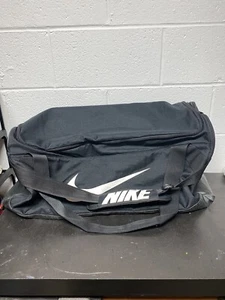 NIKE BRASILIA 9.5 TRAINING DUFFEL GYM ATHLETIC BAG TOTE BLACK Athletic Shoulder - Picture 1 of 8