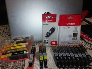 inktpatronen - Canon 551 4 kleuren - Canon 550 XL - Canon 551 Y en GY - € 170 - Photo 1/7