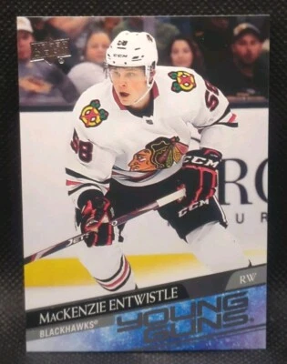 MacKenzie Entwistle 2020-21 Upper Deck Series 2 Young Guns #471 Chicago - Image 1 of 2