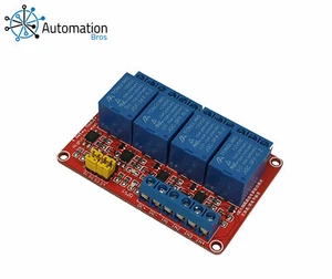 12V Relay Module 4 Channel for Arduino (High and low trigger) - Picture 1 of 3