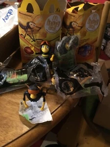 Set of 2 McDonald's Happy Meal Boxes The Bee Movie & 5 Toys - Picture 1 of 11