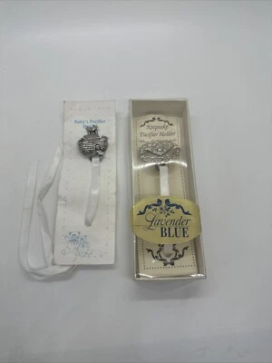 Set Of 2 Collectable Noah's Ark And Angel Pacifier Holders - Image 1 of 3