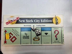 Vtg Monopoly New York City Edition 1994 Twin Towers Trump Tower Read Description - Picture 1 of 17
