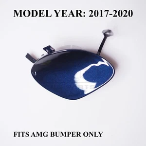 Tapa de gancho de remolque para parachoques delantero para Mercedes Clase E W213 AMG 17-20 Canvasite Blue 890 - Imagen 1 de 16