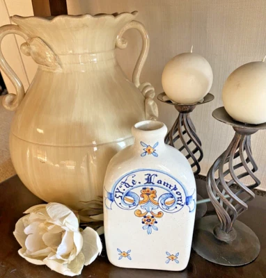 Tarro de Aceite Cerámica Reproducción Italiana Pintado a Mano - Muelle 1 Importaciones Foto 1 de 4