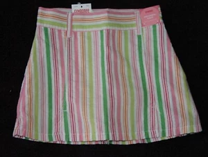 Gymboree SPRING FUN Multi-color Stripe Skirt/Skort NWT 3 4 - Picture 1 of 1