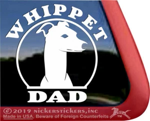 Whippet Dad | High Quality Vinyl Dog Window Decal Sticker - Bild 1 von 3