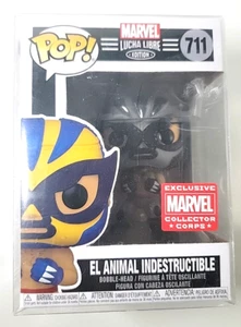New Funko Pop! El Animal Indestructible #711 Marvel Lucha Libre Collector Corps - Picture 1 of 6