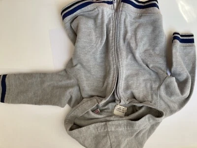 2 Cárdigan Suéter Zara Bebé Niño Talla 12-18 Meses Gris y Azul Marino con Capuchas Foto 1 de 4