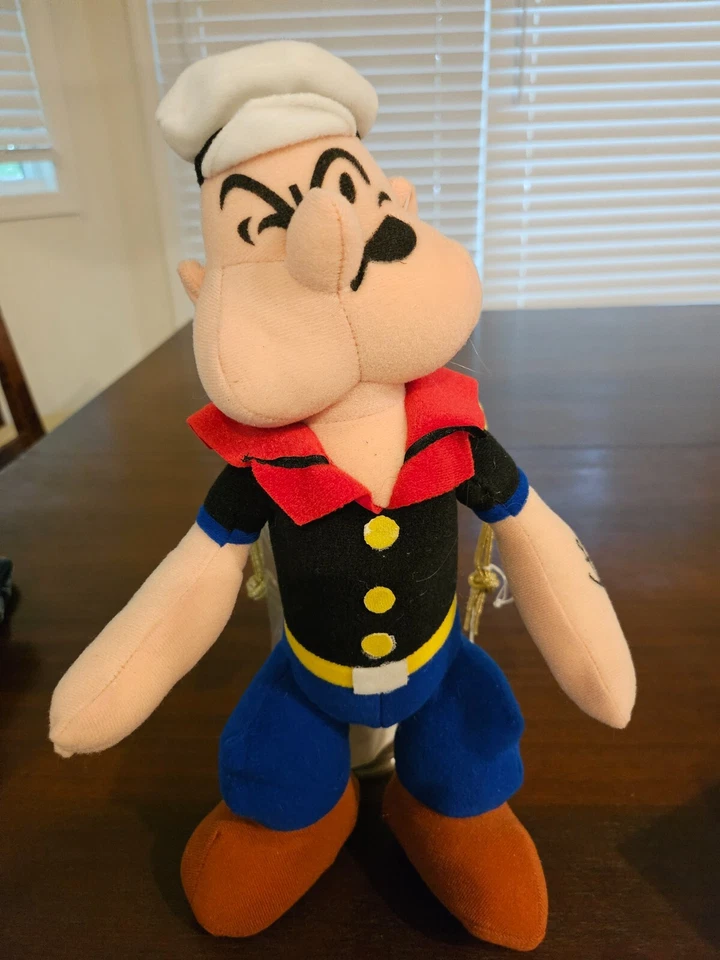 Peluche de peluche vintage de 14" Popeye the Sailor Man Play by Play 1992 Foto 1 de 4